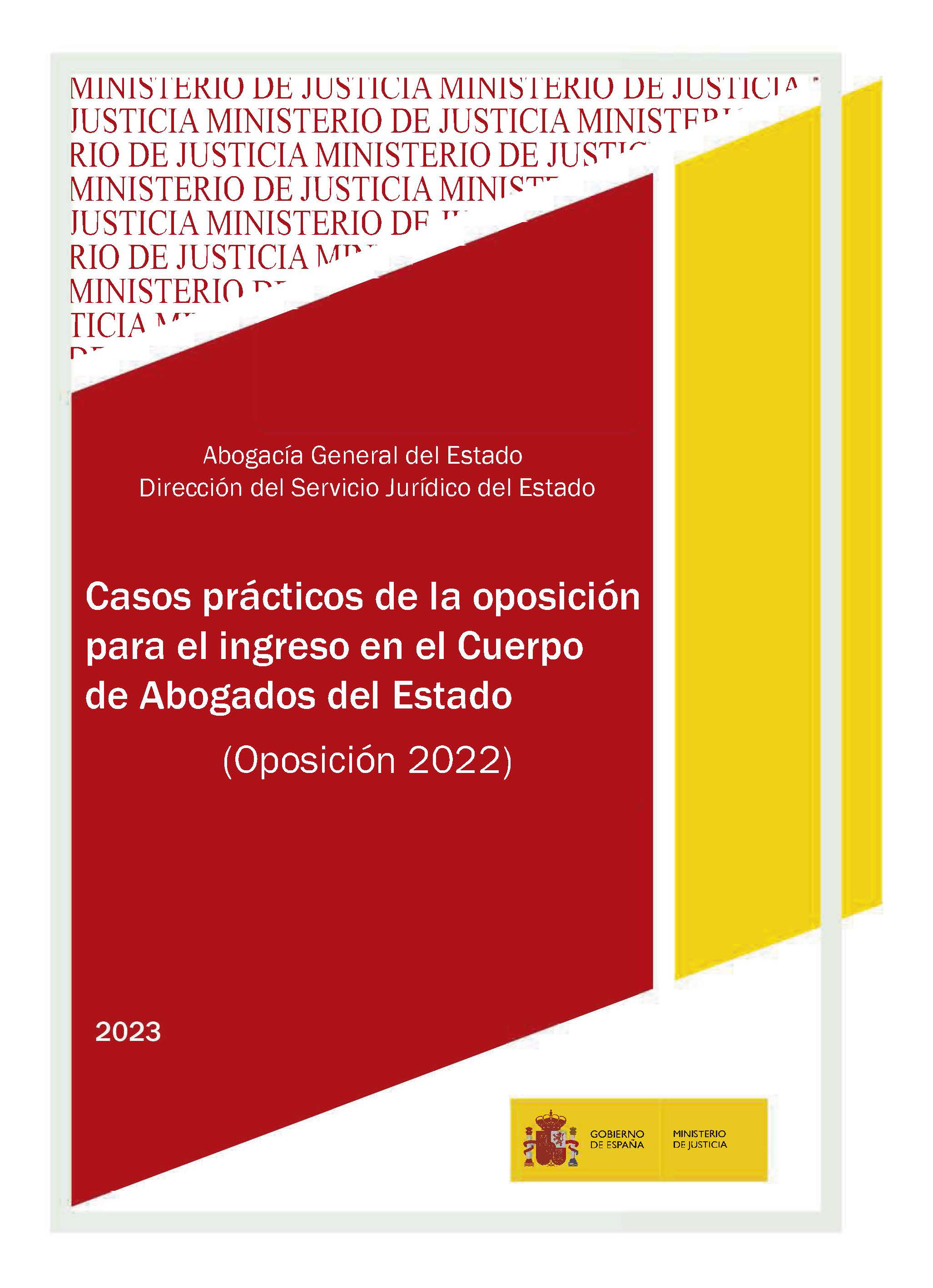 Ver detalles de CASOS PRÁCTICOS DE LA OPOSICIÓN PARA EL INGRESO EN EL CUERPO DE ABOGADOS DEL ESTADO. Oposición 2022. PDF