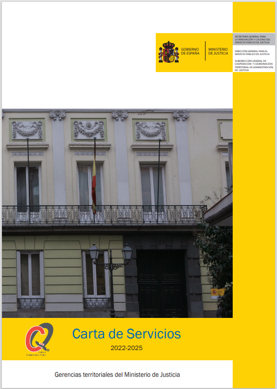 Ver detalles de Carta de Servicios. Subdirección General de Colaboración Institucional para el Servicio Público de Justicia 2022 - 2025