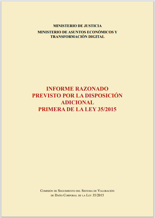 Ver detalles de Informe razonado previsto por la disposición adicional primera de la Ley 35/2015