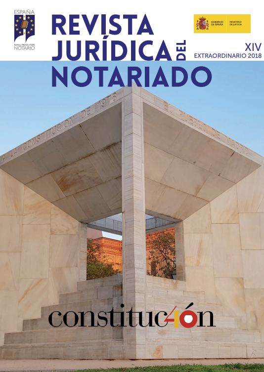 Ver detalles de Revista Jurídica del Notariado. Extraordinario 2018, 40 aniversario CE