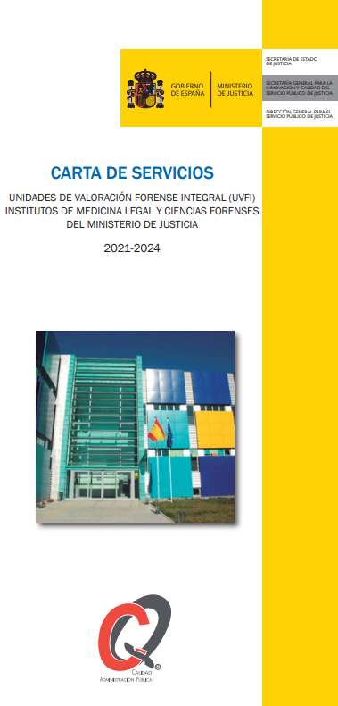 Ver detalles de Carta de Servicios. Unidades de Valoración Forense Integral (UVFI) 2021 - 2024 (tríptico)