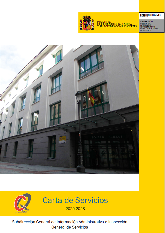 View details of Carta de Servicios. Subdirección General de Información Administrativa e Inspección General de Servicios 2025 - 2028 (folleto)